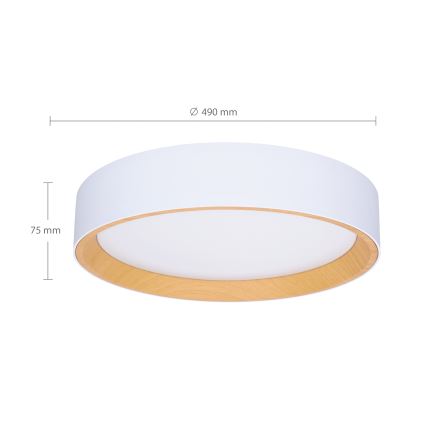 Brilagi - Dimmbare LED-Deckenleuchte LARIOS LED/60W/230V 3000-6500K ø 49 cm weiß + Fernbedienung