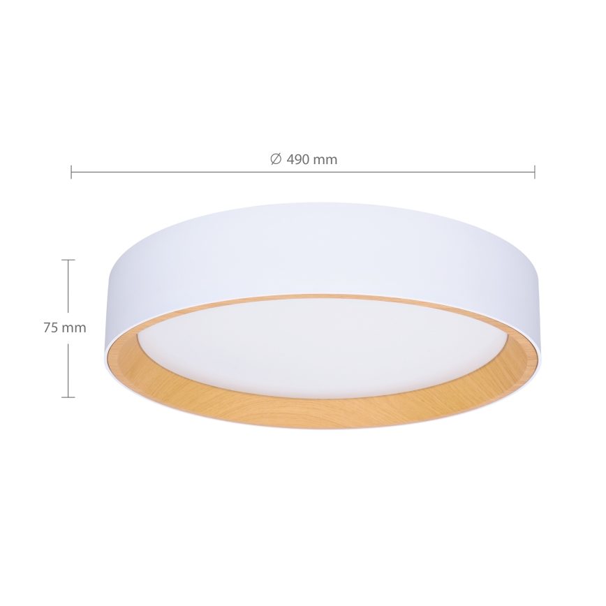 Brilagi - Dimmbare LED-Deckenleuchte LARIOS LED/60W/230V 3000-6500K ø 49 cm weiß + Fernbedienung