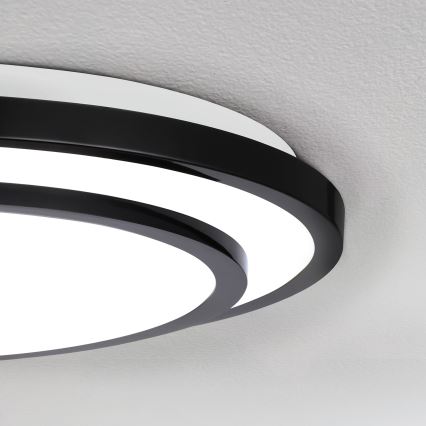 Brilagi - Dimmbare LED-Deckenleuchte LUCIANO LED/48W/230V 3000-6500K ø 39 cm schwarz + Fernbedienung