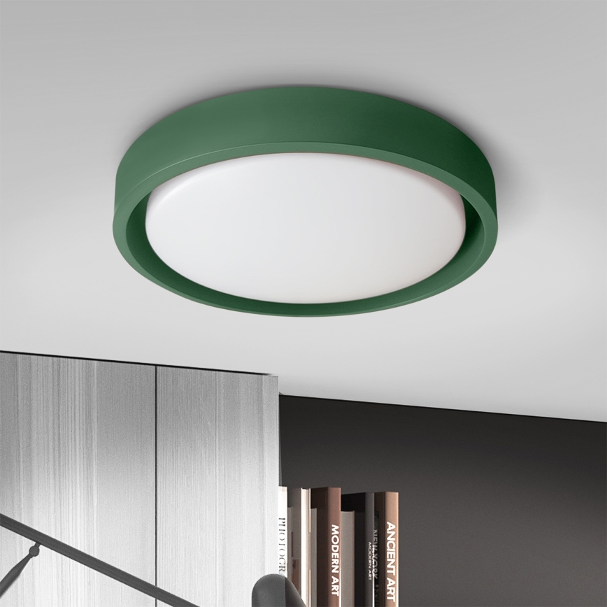 Brilagi - dimmbare LED-Deckenleuchte MATTEO LED/48W/230V 3000–6500 K Ø 41 cm grün + Fernbedienung