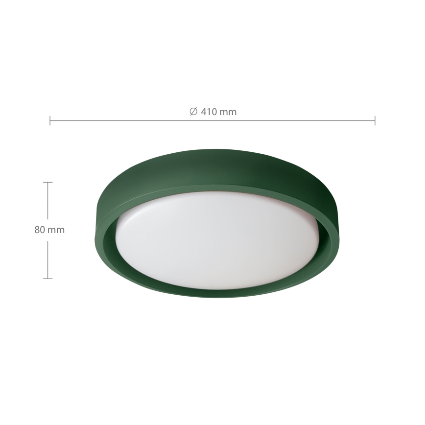 Brilagi - dimmbare LED-Deckenleuchte MATTEO LED/48W/230V 3000–6500 K Ø 41 cm grün + Fernbedienung