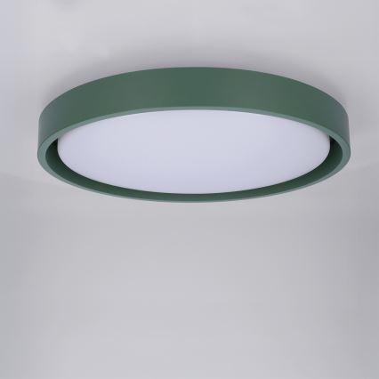 Brilagi - dimmbare LED-Deckenleuchte MATTEO LED/48W/230V 3000–6500 K Ø 41 cm grün + Fernbedienung