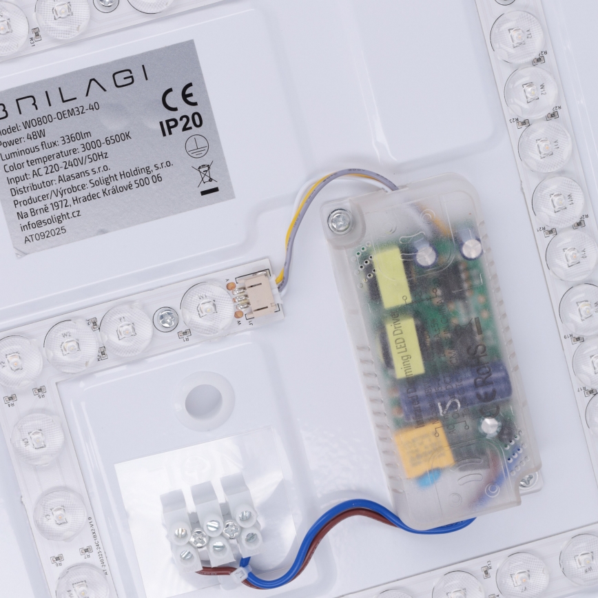 Brilagi - dimmbare LED-Deckenleuchte MATTEO LED/48W/230V 3000–6500 K Ø 41 cm grün + Fernbedienung