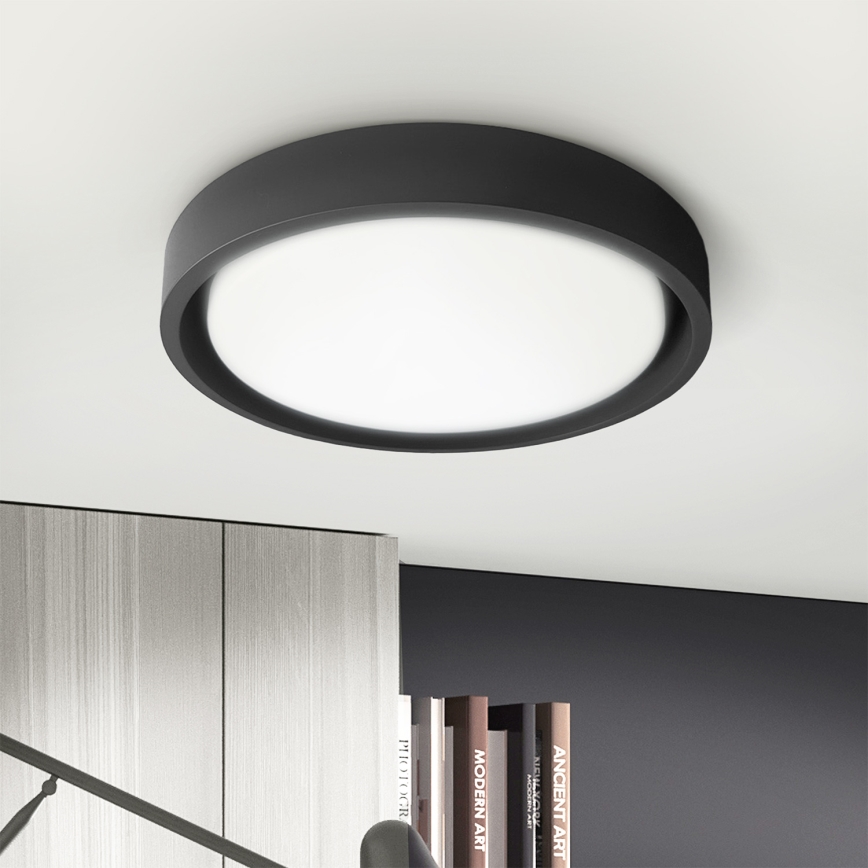 Brilagi - dimmbare LED-Deckenleuchte MATTEO LED/60W/230V 3000-6500K Ø 51,5 cm schwarz + Fernbedienung