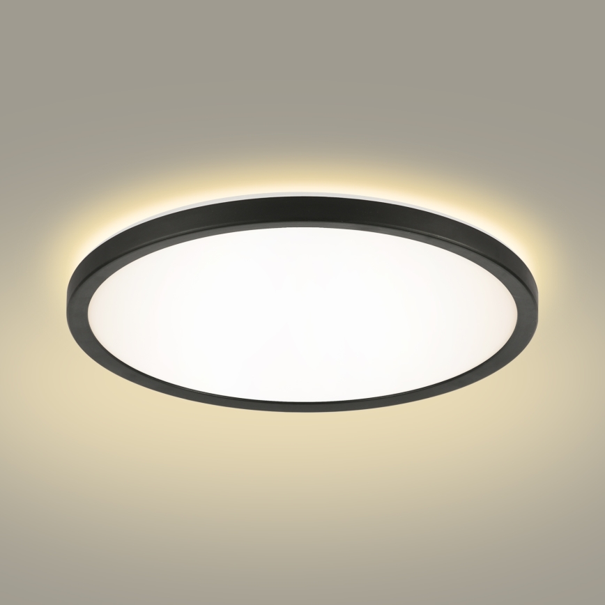 Brilagi - Dimmbare LED-Leuchte mit Bewegungs- und Dämmerungssensor ULTRA SLIM LED/24W/230V d 42 cm + Fernbedienung