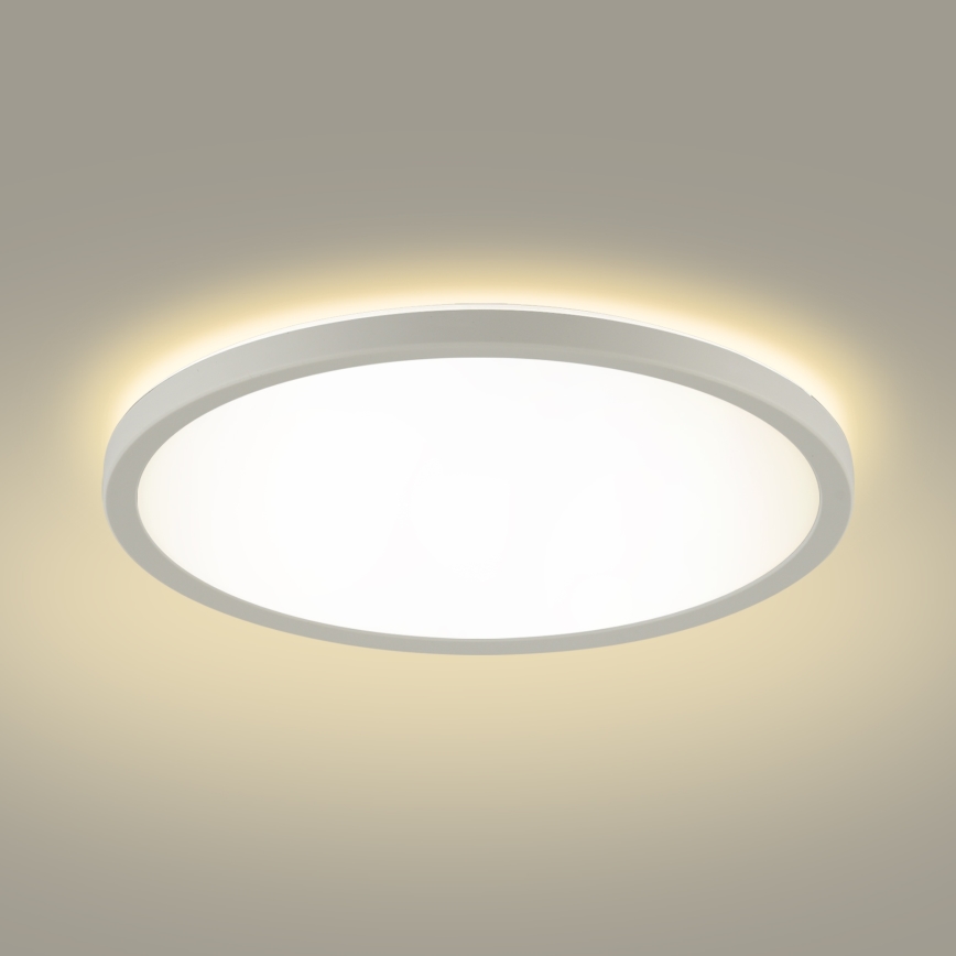Brilagi - Dimmbare LED-Leuchte mit Bewegungs- und Dämmerungssensor ULTRA SLIM LED/24W/230V d 42 cm + Fernbedienung