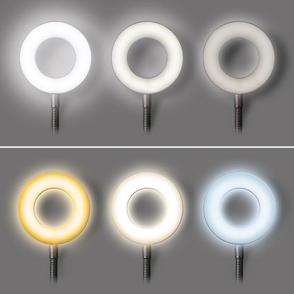 Brilagi - Dimmbare LED-Leuchte mit Klemme ORBELA LED/8W/230V 3000/4000/5000K schwarz