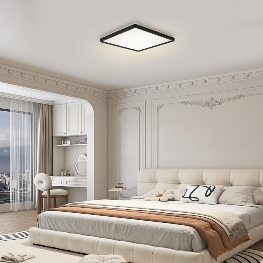 Brilagi - Dimmbare LED-Leuchte mit Bewegungs- und Dämmerungssensor ULTRA SLIM LED/18W/230V 30x30 cm + Fernbedienung
