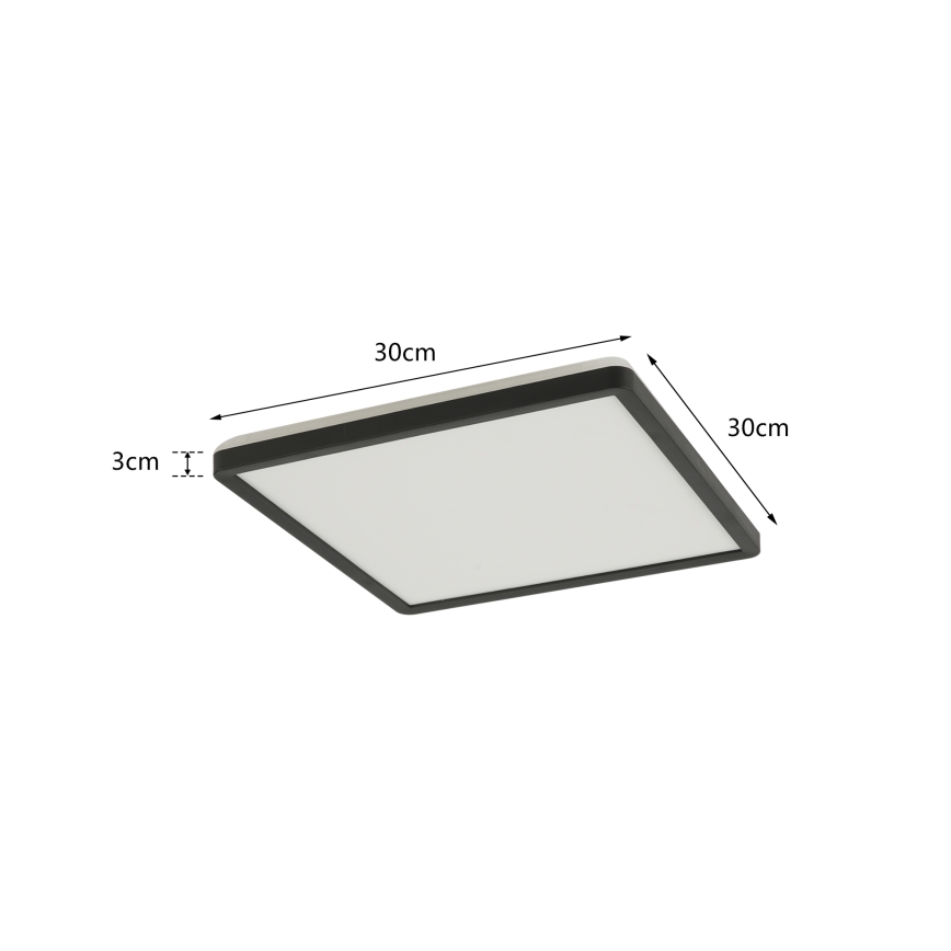 Brilagi - Dimmbare LED-Leuchte mit Bewegungs- und Dämmerungssensor ULTRA SLIM LED/18W/230V 30x30 cm + Fernbedienung