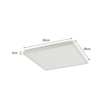 Brilagi - Dimmbare LED-Leuchte mit Bewegungs- und Dämmerungssensor ULTRA SLIM LED/18W/230V 30x30 cm + Fernbedienung