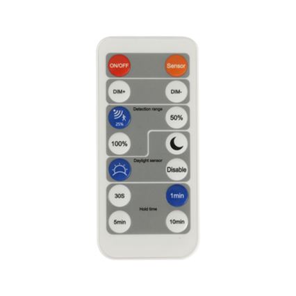 Brilagi - Dimmbare LED-Leuchte mit Bewegungs- und Dämmerungssensor ULTRA SLIM LED/24W/230V d 42 cm + Fernbedienung