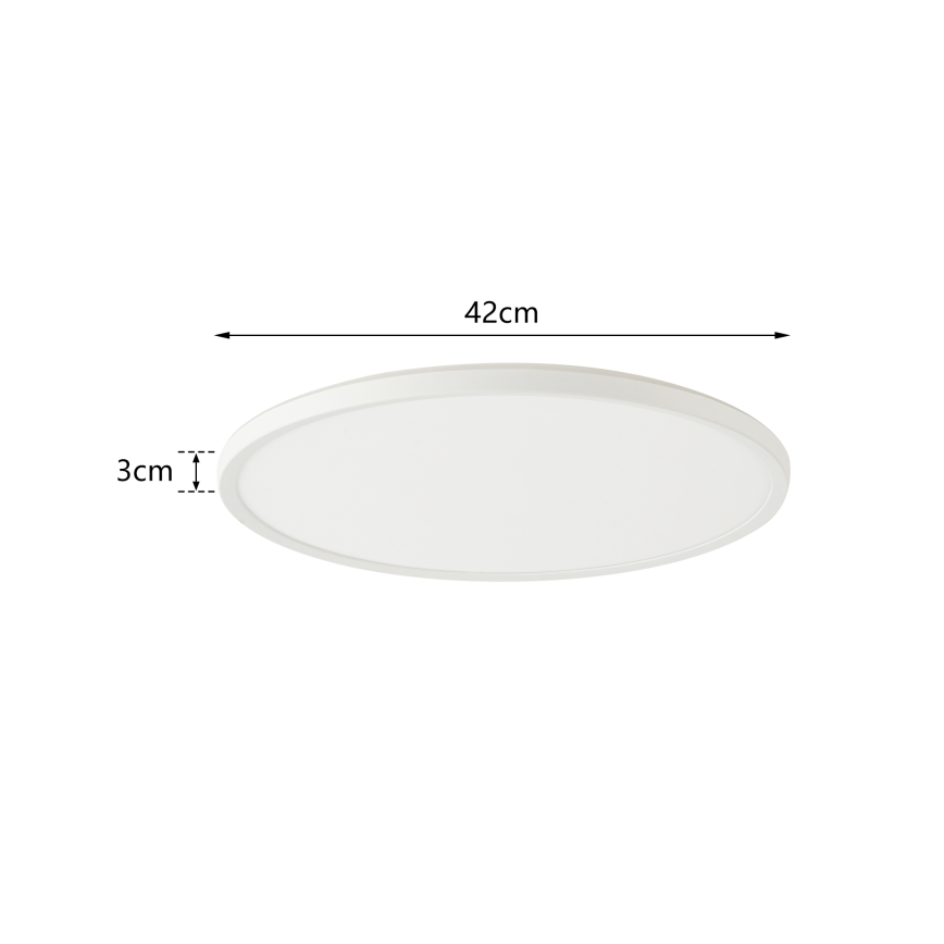 Brilagi - Dimmbare LED-Leuchte mit Bewegungs- und Dämmerungssensor ULTRA SLIM LED/24W/230V d 42 cm + Fernbedienung