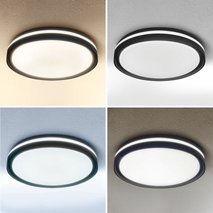 Brilagi - LED Dimmbare Deckenleuchte NAOMI LED/48W/230V 3000-6500K Ø 39 cm schwarz + Fernbedienung