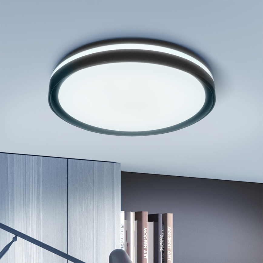 Brilagi - LED Dimmbare Deckenleuchte NAOMI LED/48W/230V 3000-6500K Ø 39 cm schwarz + Fernbedienung
