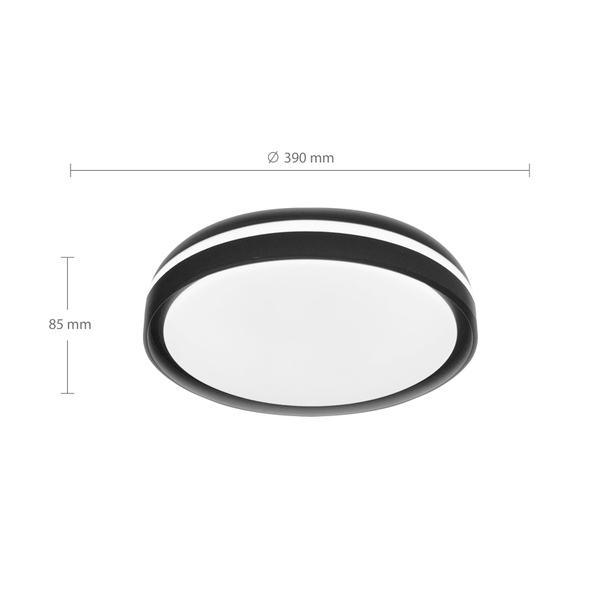 Brilagi - LED Dimmbare Deckenleuchte NAOMI LED/48W/230V 3000-6500K Ø 39 cm schwarz + Fernbedienung