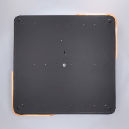 Brilagi - Dimmbare LED-Deckenleuchte PILANA LED/48W/230V 3000-6500K Eiche/Schwarz 56x56 cm + Fernbedienung