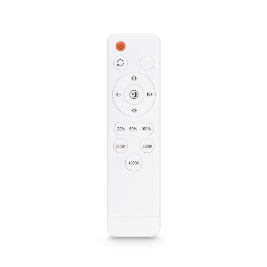 Brilagi - LED-dimmbare Deckenleuchte PILANA LED/48W/230V 3000-6500K Eiche/Weiß 56x56 cm + Fernbedienung