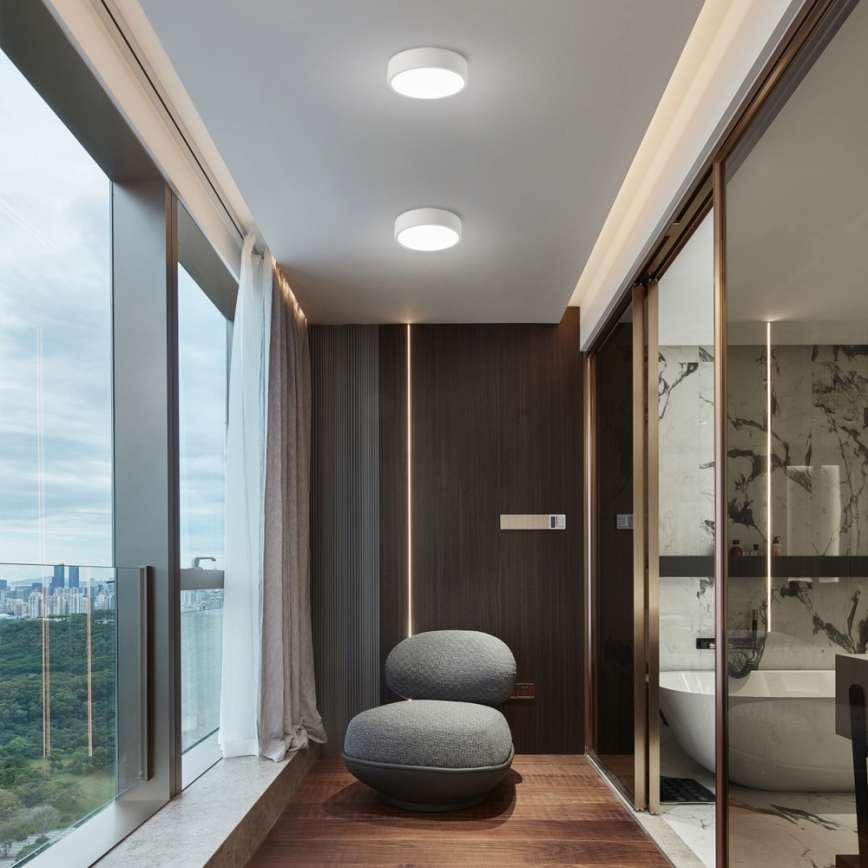 Brilagi - POOL dimmbare LED-Deckenleuchte LED/18W/230V 3000-6000K 20 cm bílá + Fernbedienung