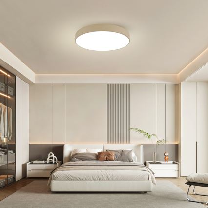 Brilagi - Dimmbare LED-Deckenleuchte POOL SMART LED/100W/230V 3000-6000K 80 cm beige Wi-Fi Tuya + Fernbedienung