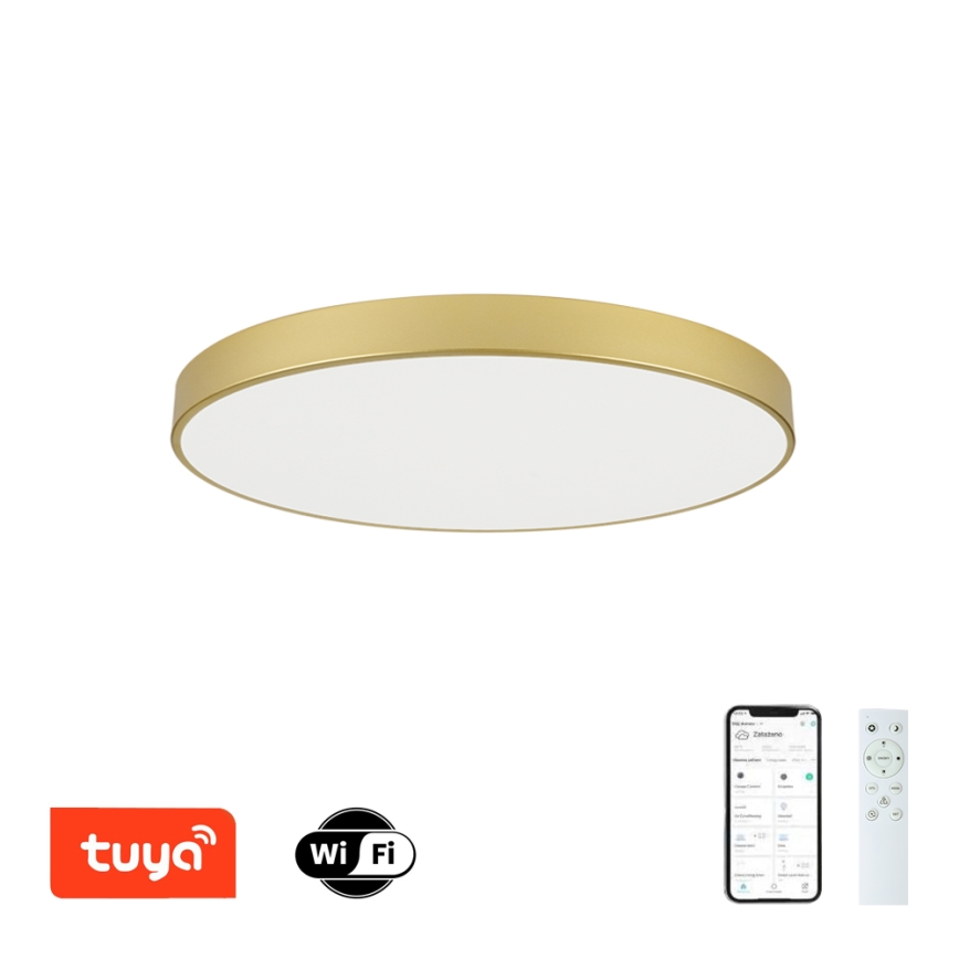 Brilagi - Dimmbare LED-Deckenleuchte POOL SMART LED/100W/230V 3000-6000K 80 cm goldfarben Wi-Fi Tuya + Fernbedienung