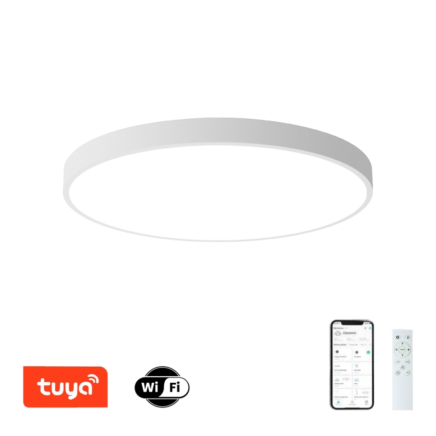 Brilagi - LED-dimmbare Deckenleuchte POOL SMART LED/100W/230V 3000-6000K Ø 80 cm Wi-Fi Tuya weiß + Fernbedienung