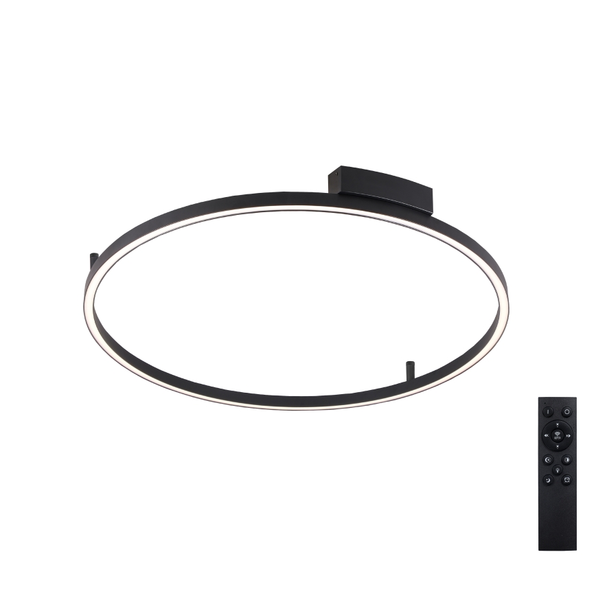 Brilagi - LED-dimmbare Deckenleuchte PORTOFINO LED/60W/230V 3000-6000K Ø 80 cm schwarz + Fernbedienung