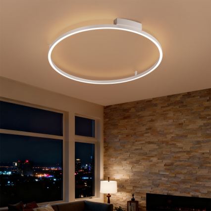 Brilagi - LED dimmbare Deckenleuchte PORTOFINO LED/60W/230V 3000-6000K Ø 80 cm weiß + Fernbedienung