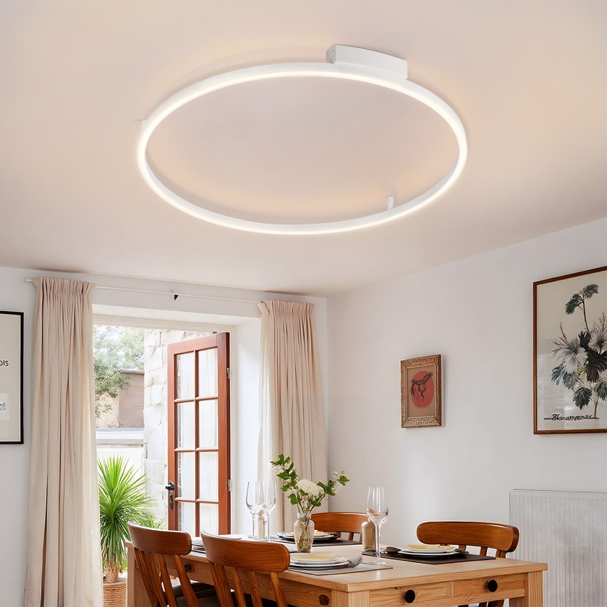 Brilagi - LED dimmbare Deckenleuchte PORTOFINO LED/60W/230V 3000-6000K Ø 80 cm weiß + Fernbedienung
