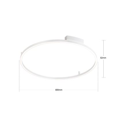 Brilagi - LED dimmbare Deckenleuchte PORTOFINO LED/60W/230V 3000-6000K Ø 80 cm weiß + Fernbedienung
