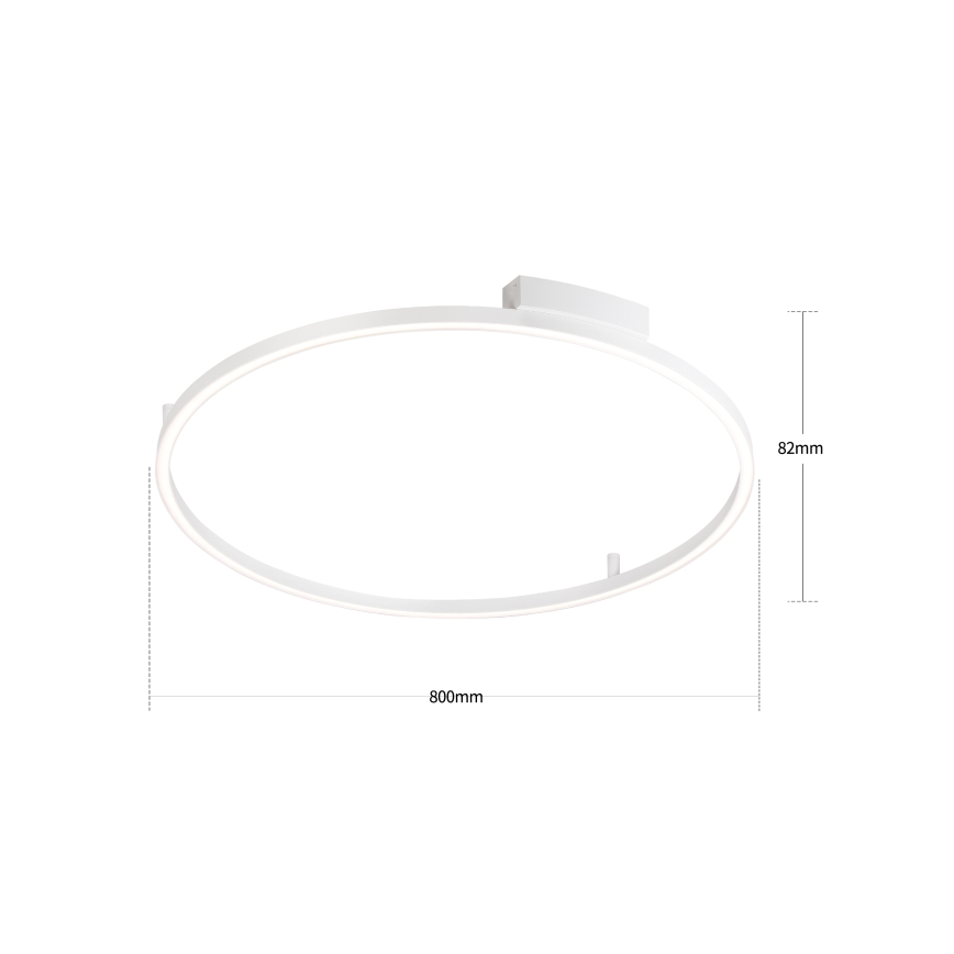 Brilagi - LED dimmbare Deckenleuchte PORTOFINO LED/60W/230V 3000-6000K Ø 80 cm weiß + Fernbedienung