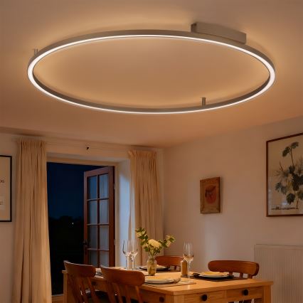 Brilagi - LED-dimmbare Deckenleuchte PORTOFINO LED/85 W/230 V 3000–6000 K Ø 120 cm beige + Fernbedienung
