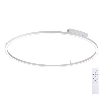 Brilagi - PORTOFINO dimmbare LED-Deckenleuchte, 85 W, 230 V, 3000–6000 K, Ø 120 cm, silber + Fernbedienung