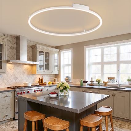 Brilagi - LED-dimmbare Deckenleuchte PORTOFINO LED/85W/230V 3000-6000K Ø 120 cm weiß + Fernbedienung