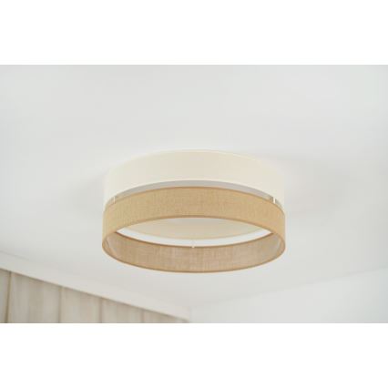 Brilagi - Dimmbare LED-Deckenleuchte ROYAL YUTE LED/24W/230V d 45 cm 3000/4000/6500K beige/cremefarben  + Fernbedienung