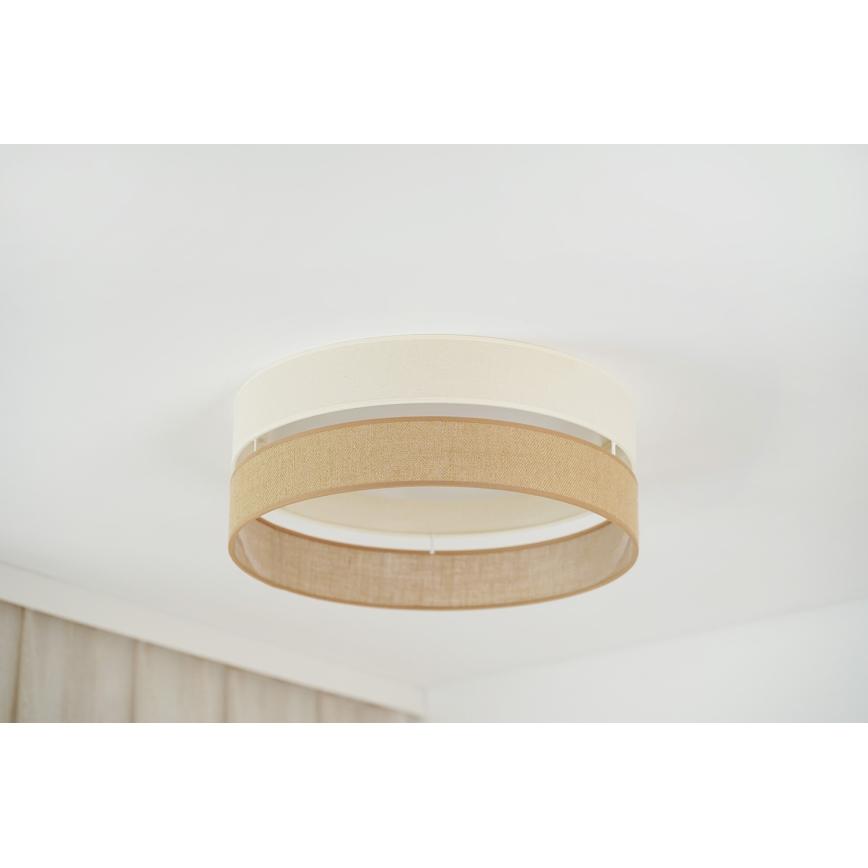 Brilagi - Dimmbare LED-Deckenleuchte ROYAL YUTE LED/24W/230V d 45 cm 3000/4000/6500K beige/cremefarben  + Fernbedienung