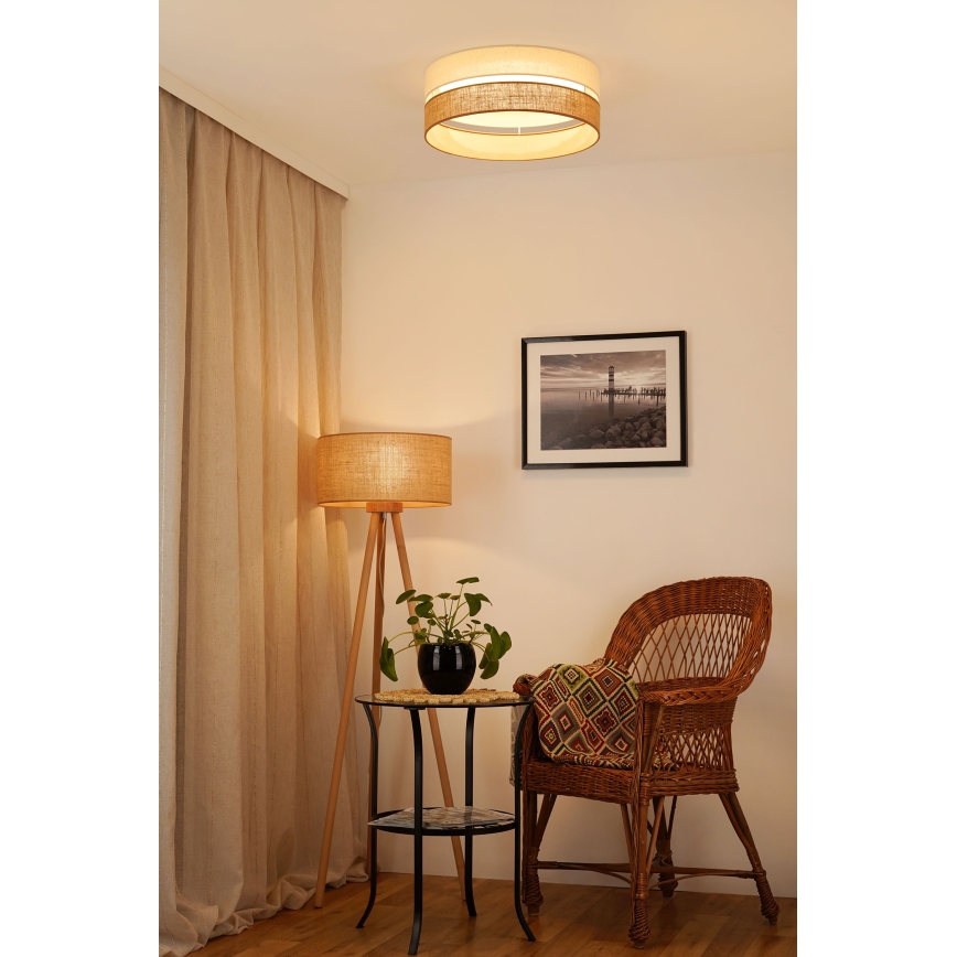 Brilagi - Dimmbare LED-Deckenleuchte ROYAL YUTE LED/24W/230V d 45 cm 3000/4000/6500K beige/cremefarben  + Fernbedienung