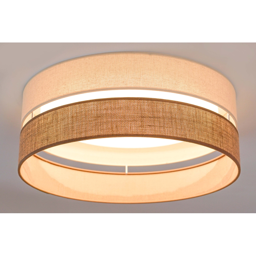 Brilagi - Dimmbare LED-Deckenleuchte ROYAL YUTE LED/24W/230V d 45 cm 3000/4000/6500K beige/cremefarben  + Fernbedienung