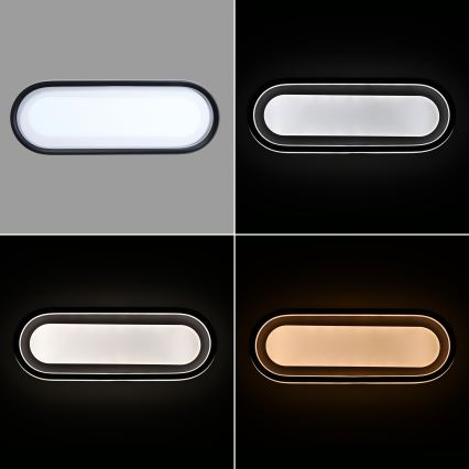 Brilagi - dimmbare LED-Deckenleuchte TRIVARO LED/85W/230V 3000-6000K 20x60 cm + Fernbedienung