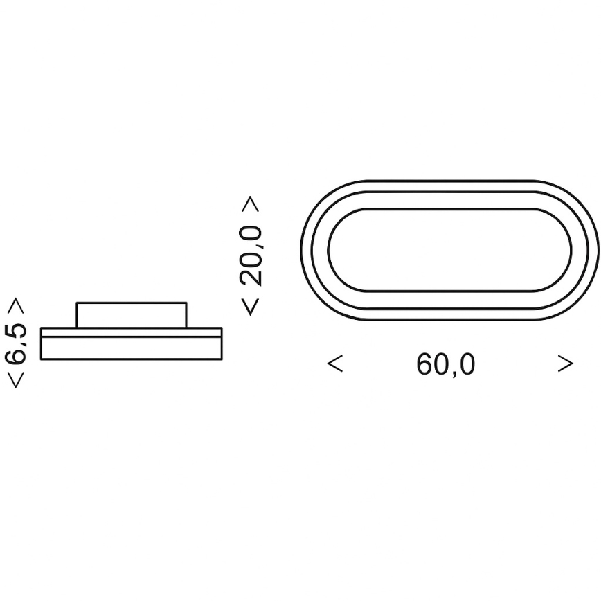 Brilagi - dimmbare LED-Deckenleuchte TRIVARO LED/85W/230V 3000-6000K 20x60 cm + Fernbedienung