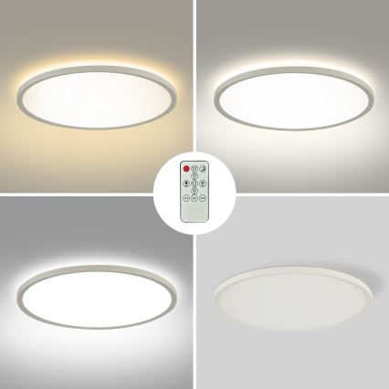 Brilagi - Dimmbare LED-Deckenleuchte ULTRA SLIM LED/18W/230V 2700-6500K d 30 cm weiß + Fernbedienung