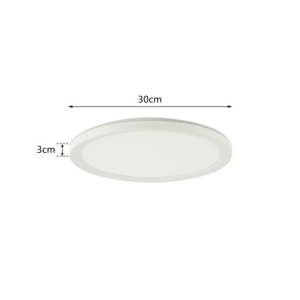 Brilagi - Dimmbare LED-Deckenleuchte ULTRA SLIM LED/18W/230V 2700-6500K d 30 cm weiß + Fernbedienung