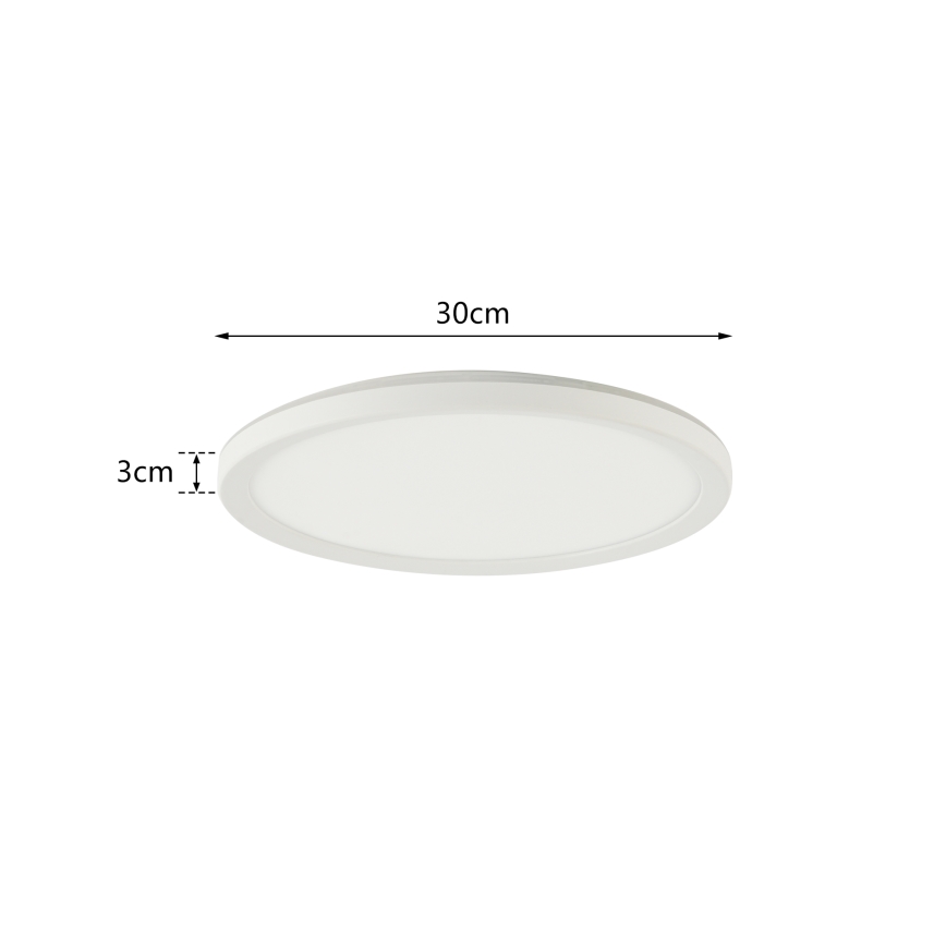 Brilagi - Dimmbare LED-Deckenleuchte ULTRA SLIM LED/18W/230V 2700-6500K d 30 cm weiß + Fernbedienung