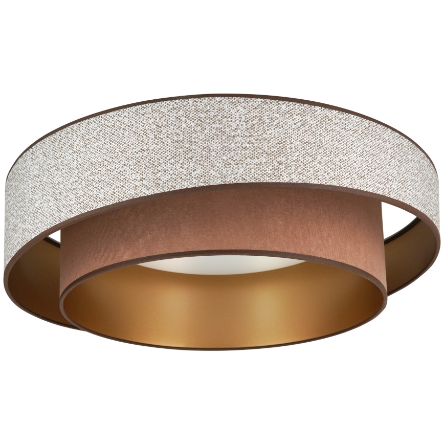 Brilagi - Dimmbare LED-Deckenleuchte VEGAS SHINE LED/24W/230V d 60 cm 3000/4000/6500K braun + Fernbedienung