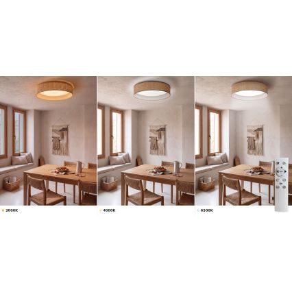 BRILAGI - LED-dimmbare Deckenleuchte VELVET SMART VARI LED/36W/230V 3000-6500K Ø 55 cm beige + Fernbedienung