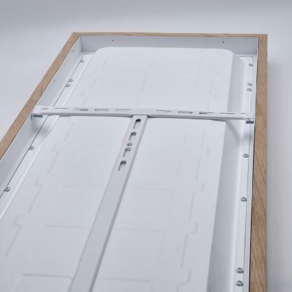 Brilagi - Dimmbare LED-Deckenleuchte für Badezimmer WOODY FRAME LED/50W/230V Eiche 120x30 cm 3000-6000K IP44 + Fernbedienung
