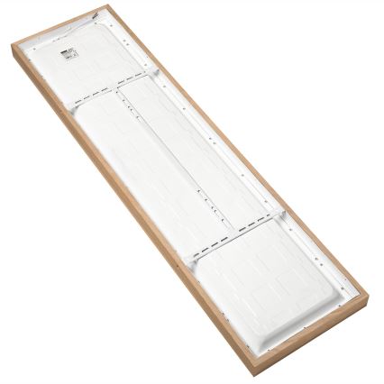 Brilagi - Dimmbare LED-Deckenleuchte für Badezimmer WOODY FRAME LED/50W/230V Eiche 120x30 cm 3000-6000K IP44 + Fernbedienung