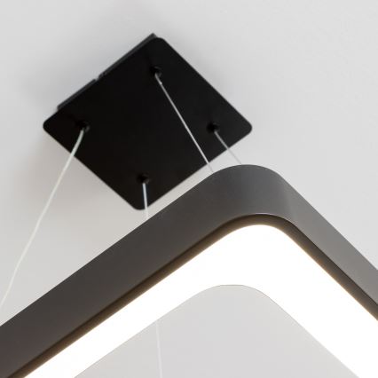 Brilagi - dimmbare LED-Hängeleuchte an Kabel FALCON II LED/80W/230V 3000-6500K 40x40 cm schwarz + Fernbedienung