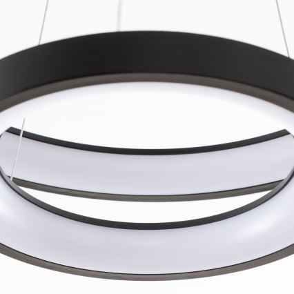 Brilagi - LED dimmbare Pendelleuchte an Kabel FALCON SLIM LED/68W/230V 3000–6500K Ø 50 cm schwarz + Fernbedienung