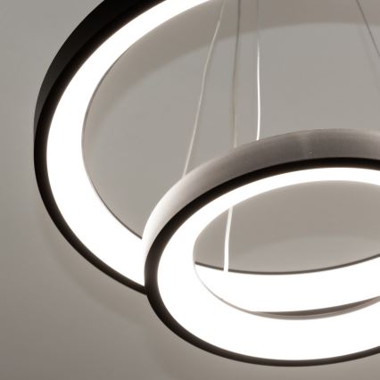 Brilagi - LED dimmbare Pendelleuchte an Kabel FALCON SLIM LED/68W/230V 3000–6500K Ø 50 cm schwarz + Fernbedienung