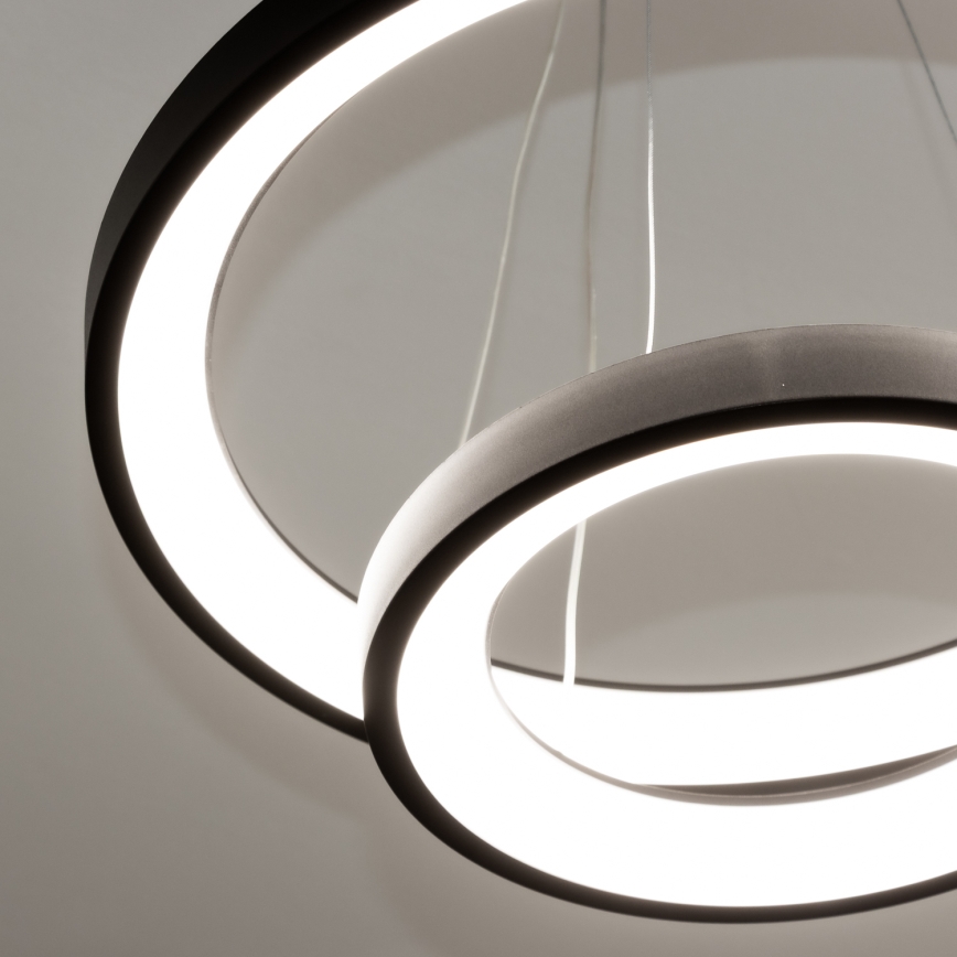 Brilagi - LED dimmbare Pendelleuchte an Kabel FALCON SLIM LED/68W/230V 3000–6500K Ø 50 cm schwarz + Fernbedienung